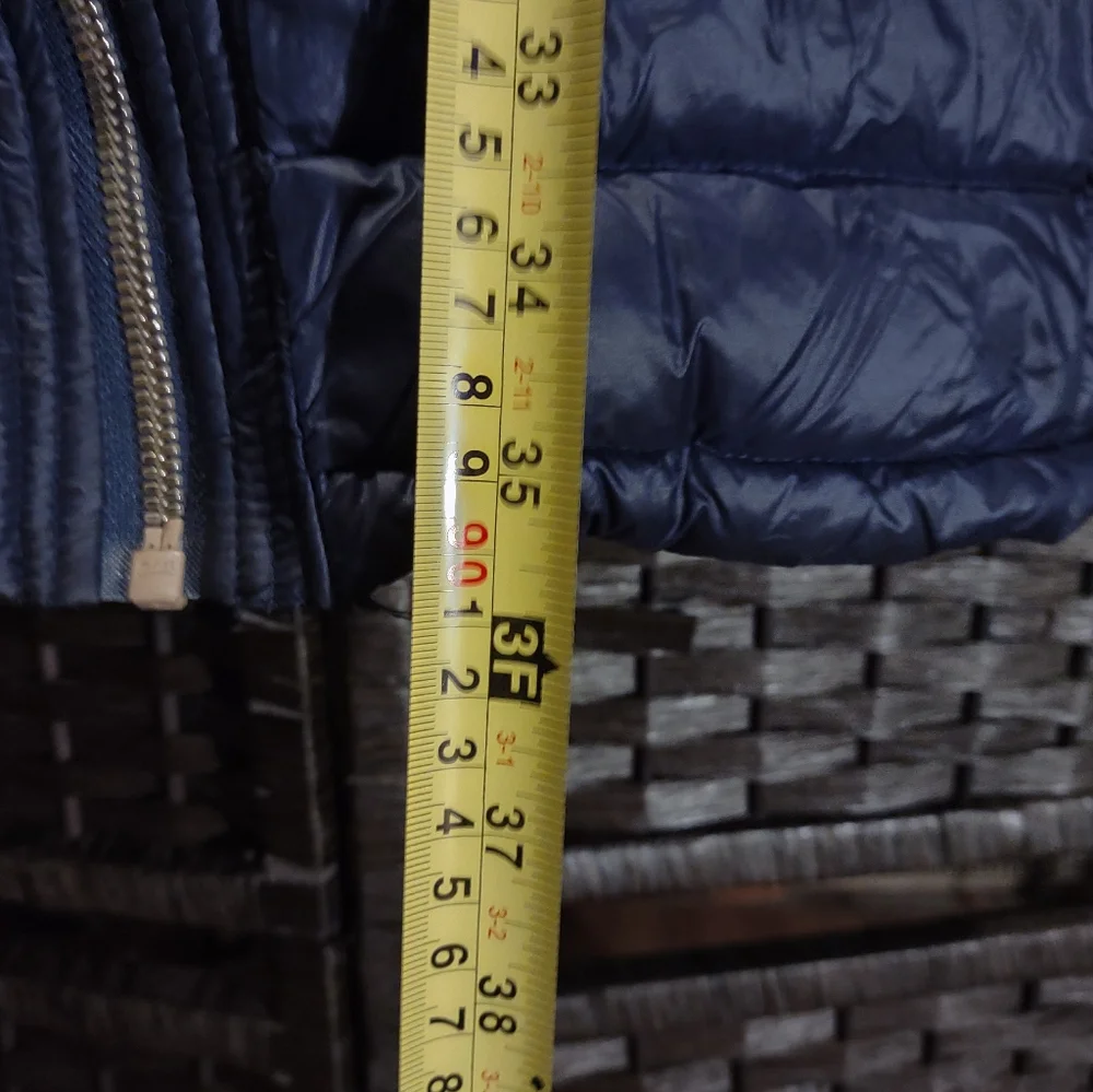 Michael Michael Kors Blue Packable Down Fill Blue Hooded Trench Coat Women's M - Picture 4 of 6